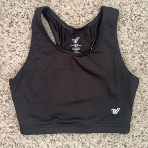 Varsity Black Sports Bra
